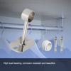 Aopin Closet Rod Brackets, 25mm/1" Curtain Rod Ceiling-Mount Brackets, Stainless Steel, Brushed Finish, Polished End Supports, 2 Pcs view 3