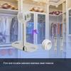 Aopin Closet Rod Brackets, 25mm/1" Curtain Rod Ceiling-Mount Brackets, Stainless Steel, Brushed Finish, Polished End Supports, 2 Pcs view 4