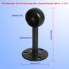 Aopin Closet Rod Brackets with Matte Black Finish 32mm / 1-1/4" Ceiling Mount Brackets Curtain Rod End Supports Flange Rod Holder Brackets Stainless Steel, Closet Pole Socket Brackets 2 Pcs view 2
