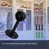 Aopin Closet Rod Brackets with Matte Black Finish 32mm / 1-1/4" Ceiling Mount Brackets Curtain Rod End Supports Flange Rod Holder Brackets Stainless Steel, Closet Pole Socket Brackets 2 Pcs view 4