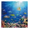 Allenjoy 72" x 72" Ocean Fish Shower Curtain Under The Sea Tropical Turtle Shark Home Bath Bathtub for Bathroom Decor Machine Washable (Hooks Not Included) view 1