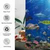 Allenjoy 72" x 72" Ocean Fish Shower Curtain Under The Sea Tropical Turtle Shark Home Bath Bathtub for Bathroom Decor Machine Washable (Hooks Not Included) view 4