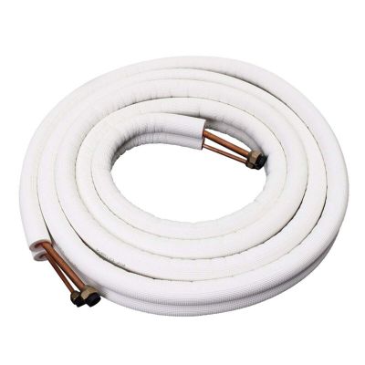 1/4'' 3/8'' Insulated Pipe Air Conditioner Fitting Twin Pair Coil Tube