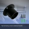Aopin Closet Rod Bracket Flange Socket Kit with Matte Black Finish 32mm / 1-1/4" Wardrobe Rod Brackets Curtain Rod End Supports Rod Holder Brackets Stainless Steel, Closet Pole Socket Brackets 4 Pcs view 3