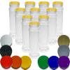Truly Sweet Candy Very Large 2.5L Plastic Jars with choice of lid. Craft, Garage, Kitchen Storage (Silver Lids, 10 Jars) view 1