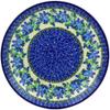 Polmedia Polish Pottery Dinner Plate - Pretty In Blue Pattern Handmade in Boleslawiec Poland by Ceramika Artystyczna + Certificate of Authenticity view 2