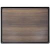 HUBERT Faux Wood Melamine Tray with Black Border - 17 3/5L x 13W view 1