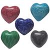 Love You My Friend Precious Hearts Hand Carved and Designs Etched By African Artisan. Valentine Mothers Day Bowl Vase Filler Mix Colors Set of 5 (Small, Contour) view 1