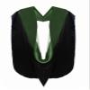 CLERKMANS Doctor of Medicine Graduation Hood, Velvet Doctoral Hood Graduation, Black & Green PHD Hood view 1