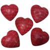 Stoneage Arts Love Love Love My Friend Precious Heart Hand Carved and Etched By African Artisan. Valentine Mothers Fathers Day Dcor in A Bowl Or Vase As Filler Red Set of 5 (X-Small) view 1