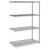 Nexel 5 Tier Wire Shelving Add-On Unit, 30" W x 21" D x 86" H view 1