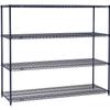 Nexel 5 Tier Wire Shelving Starter Unit, 54" W x 24" D x 86" H view 1