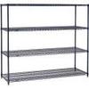 Nexel 5 Tier Wire Shelving Starter Unit, 54" W x 24" D x 86" H view 3