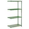 Nexel 5 Tier Wire Shelving Add-On Unit, 36" W x 21" D x 63" H, Green Epoxy Finish view 4