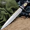 Gil Hibben Expendables II Toothpick with Sheath | 3Cr13 Stainless Steel Blade | Classic Hardwood Handle | Inlaid Synthetic Ivory Accent | Great Knife for Collectors | 17 1/2" Overall Length view 4