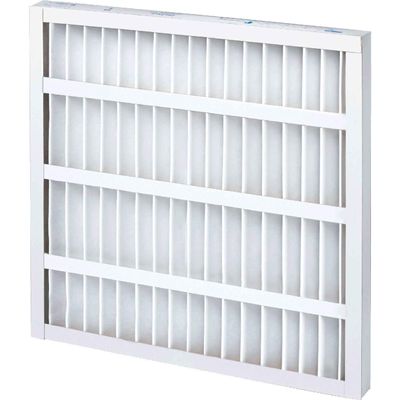 Pleated MERV 8 Standard Capacity Air Filter, 24"W x 16"H x 2"D, Lot of 12