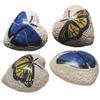 Love You My Friend Precious Hearts Hand Carved and Designs Etched By African Artisan. Valentine Mothers Day Bowl Vase Filler Mix Colors Set of 4 (Small, Butterfly) view 1