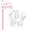 Baby Carriage Shaped Acrylic Candy Boxes - 12 Pack - 2.75"x2.75"x0.71" - Perfect for Weddings, Birthdays, Party Favors and Gifts | Cute Clear Plastic Containers | Clear Fillable Ornaments Crafts Decorations view 4
