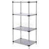 Nexel 5 Tier Solid Galvanized Steel Shelving Starter Unit, 48" W x 18" D x 63" H view 3