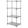 Nexel 5 Tier Solid Galvanized Steel Shelving Starter Unit, 48" W x 18" D x 63" H view 4