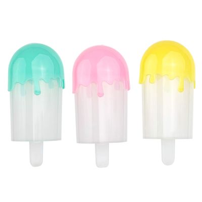 Hammont Ice Cream Shaped Acrylic Candy Boxes - 9 Pack - 1.88"x4.33"x1.18" - Perfect for Weddings, Birthdays, Party Favors and Gifts | Designer Cute Clear Lucite Plastic Treat Containers