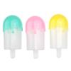 Hammont Ice Cream Shaped Acrylic Candy Boxes - 9 Pack - 1.88"x4.33"x1.18" - Perfect for Weddings, Birthdays, Party Favors and Gifts | Designer Cute Clear Lucite Plastic Treat Containers view 1