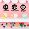 Hammont Ice Cream Shaped Acrylic Candy Boxes - 9 Pack - 1.88"x4.33"x1.18" - Perfect for Weddings, Birthdays, Party Favors and Gifts | Designer Cute Clear Lucite Plastic Treat Containers view 3