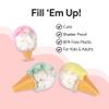 Hammont Ice Cream Shaped Acrylic Candy Boxes - 9 Pack - 1.88"x4.33"x1.18" - Perfect for Weddings, Birthdays, Party Favors and Gifts | Designer Cute Clear Lucite Plastic Treat Containers view 4