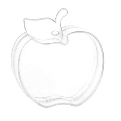 Apple Shaped Acrylic Candy Boxes - 12 Pack - 2.95"x2.28"x1.02" - Perfect for Weddings, Birthdays, Party Favors and Gifts | Cute Clear Plastic Containers | Clear Fillable Ornaments Crafts Decorations