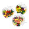 Apple Shaped Acrylic Candy Boxes - 12 Pack - 2.95"x2.28"x1.02" - Perfect for Weddings, Birthdays, Party Favors and Gifts | Cute Clear Plastic Containers | Clear Fillable Ornaments Crafts Decorations view 2