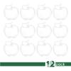 Apple Shaped Acrylic Candy Boxes - 12 Pack - 2.95"x2.28"x1.02" - Perfect for Weddings, Birthdays, Party Favors and Gifts | Cute Clear Plastic Containers | Clear Fillable Ornaments Crafts Decorations view 3