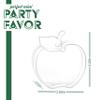 Apple Shaped Acrylic Candy Boxes - 12 Pack - 2.95"x2.28"x1.02" - Perfect for Weddings, Birthdays, Party Favors and Gifts | Cute Clear Plastic Containers | Clear Fillable Ornaments Crafts Decorations view 4