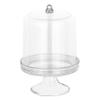 Hammont Mini Cake Dish Shaped Acrylic Candy Boxes - 8 Pack - 2.125"x3.5"- Perfect for Weddings, Birthdays, Party Favors and Gifts | Designer Cute Clear Lucite Plastic Treat Containers view 1