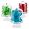 Hammont Mini Cake Dish Shaped Acrylic Candy Boxes - 8 Pack - 2.125"x3.5"- Perfect for Weddings, Birthdays, Party Favors and Gifts | Designer Cute Clear Lucite Plastic Treat Containers view 2