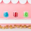 Hammont Mini Cake Dish Shaped Acrylic Candy Boxes - 8 Pack - 2.125"x3.5"- Perfect for Weddings, Birthdays, Party Favors and Gifts | Designer Cute Clear Lucite Plastic Treat Containers view 4