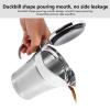 17 Oz/500ml Gravy Boat, Stainless Steel Insulated Double Wall Gravy Warmer Sauce Jug Pourer Pitcher with Hinged Lid for Home and Kitchen Gravy or Cream view 3