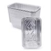 (100 Pack) Premium 2-LB Bread Loaf Baking Pans - 8.5" x 4.5" x 2.5" l Heavy Duty l Disposable Aluminum Foil Tins for Cakes Meatloaf Lasagna view 1