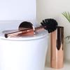 YQWY Toilet Brush and Holder Set,for Bathroom Toilet - Stainless Steel Toilet Brush Long Handle Toilet Brush Pink Gold Toilet Cleaning Set-Pink view 3