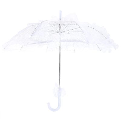 Wedding Lace Umbrella, Bridal Umbrella, Elegant and Stylish for Photo Booth Props(white)