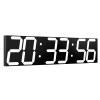 CHKOSDA Digital Wall Clock, Oversize Led Digital Clock with Auto Dimmer, Huge Countdown Timer with Remote Control, 27" Wide Led Display, 6 Digits, Wall Mount, Date and Temperature (White) view 1