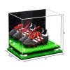 Better Display Cases Acrylic Kids Shoes Display Case - Medium Rectangle Box with Mirror Case, White Risers and Turf Base 12" x 8.25" x 8" (A004, V41) view 2