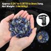 1.1lb Natural Crushed Lapis Lazuli Crystal Tumbled Chips-Lapis Lazuli Healing Crystals Chips Bulk, Crushed Crystal Gemstones for Crafts, Beautiful Package for Gift view 3