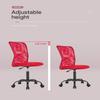 Best Ergonomic Cute Mesh Office Chair, Armless Lumbar Support, Chic Modern Desk PC Chair Black, Mid Back Adjustable Swivel for Home Office Conference Study Room Mesh Office Chair, Red Set of 1 view 3