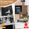 KINHON 2-Tier Stainless Steel Spice Rack, Black, 14.1"L x 9.3"W x 16.2"H view 3