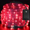 XUNATA LED Rope Lights, 1/2" LED Strip Lights, 1645ft/50m AC 110-130V Water Resistant Tube Light with 8 Flickering/Fading Modes,Connectable, Suitable for Indoor & Outdoor Use(Red) view 1