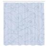 Ambesonne Ocean Shower Curtain, Abstract Pattern Waves and Cloud Fashion Modern Style Work of Art, Cloth Fabric Bathroom Decor Set with Hooks, 69" W x 75" L, Pale Blue view 2