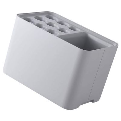 Cabilock 1pc Wall-Mounted Umbrella Holder Gray Nordic Storage Rack for Entryway Drip Tray Design Compact and Neat for Use