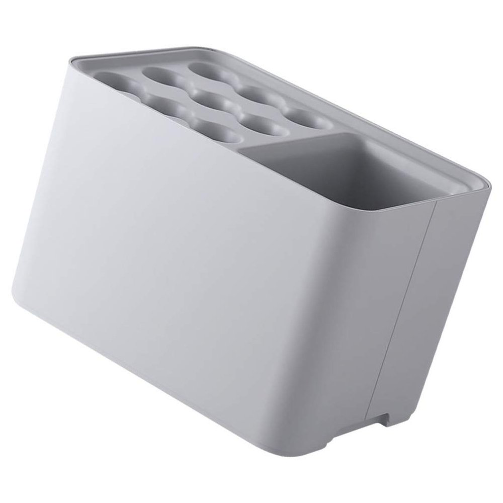 Cabilock 1pc Wall-Mounted Umbrella Holder Gray Nordic Storage Rack for Entryway Drip Tray Design Compact and Neat for Use