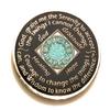 22 Year NA Bling Medallion - Blue, Aqua, Turquoise, Sparkle, Glitter, Chip, Coin, Token view 2