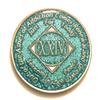 24 Year NA Bling Medallion - Blue, Aqua, Turquoise, Sparkle, Glitter, Chip, Coin, Token view 1